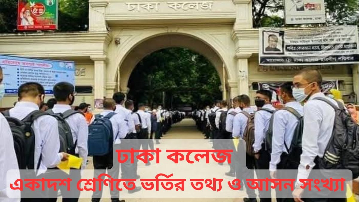 ঢাকা কলেজ একাদশ শ্রেণিতে ভর্তির তথ্য ও আসন সংখ্যা