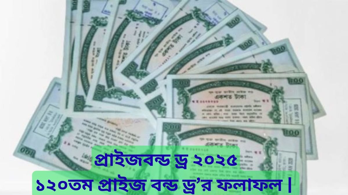 ১২০তম প্রাইজ বন্ড ড্র’র ফলাফল